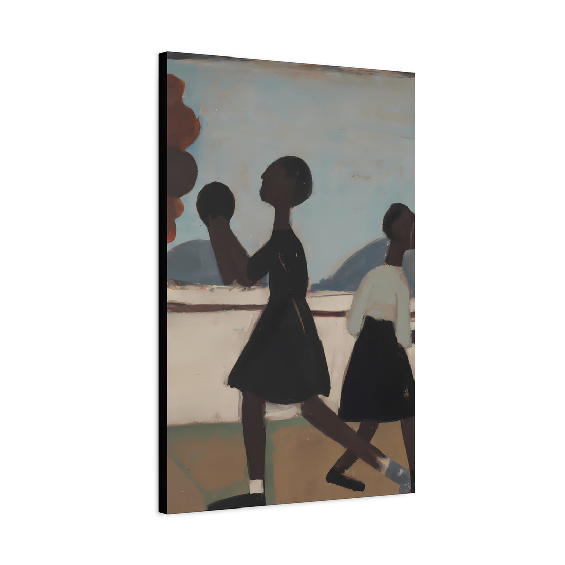 Play Ball, Folk Art Series CANVAS wall art