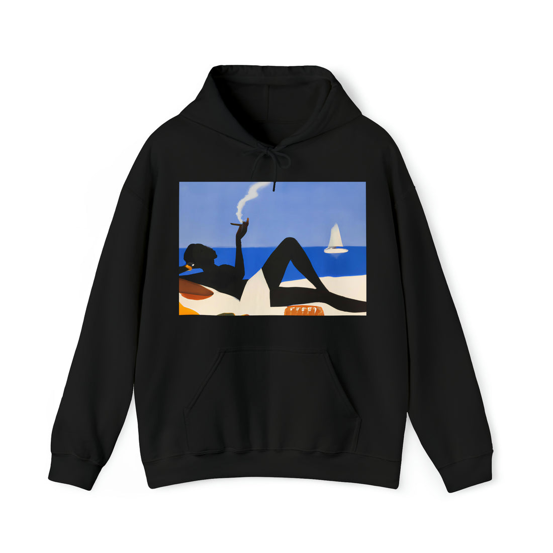 Ebony Beauty, Unisex Heavy Hooded Sweatshirt