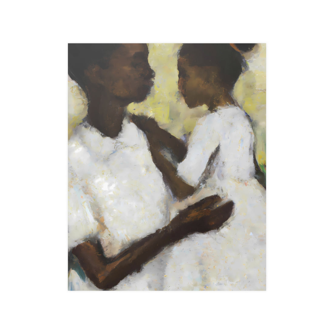 Ivory Mother Black Art Wall Poster