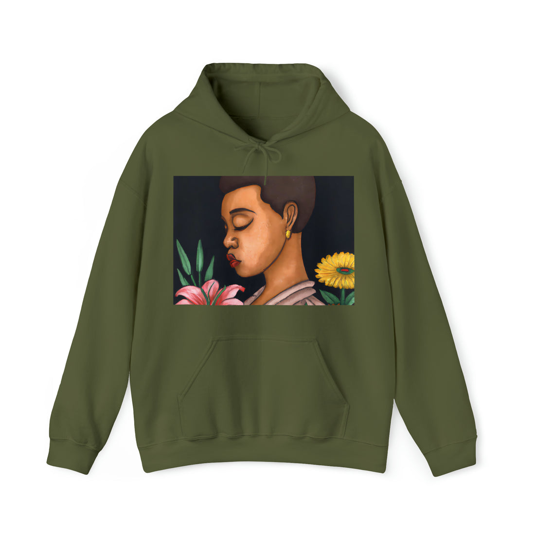 Afro Beauty, Unisex Heavy Hooded Sweatshirt