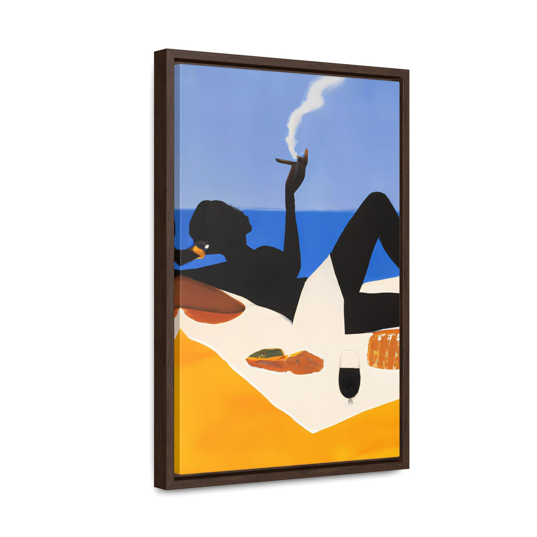 Ebony Lady, Lounge Series | Framed Canvas Art