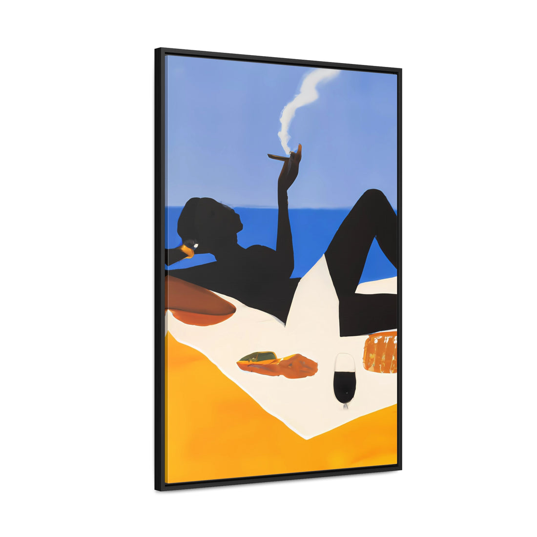 Ebony Lady, Lounge Series | Framed Canvas Art