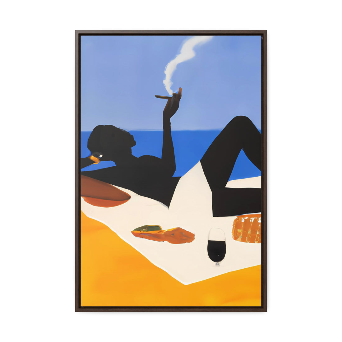 Ebony Lady, Lounge Series | Framed Canvas Art
