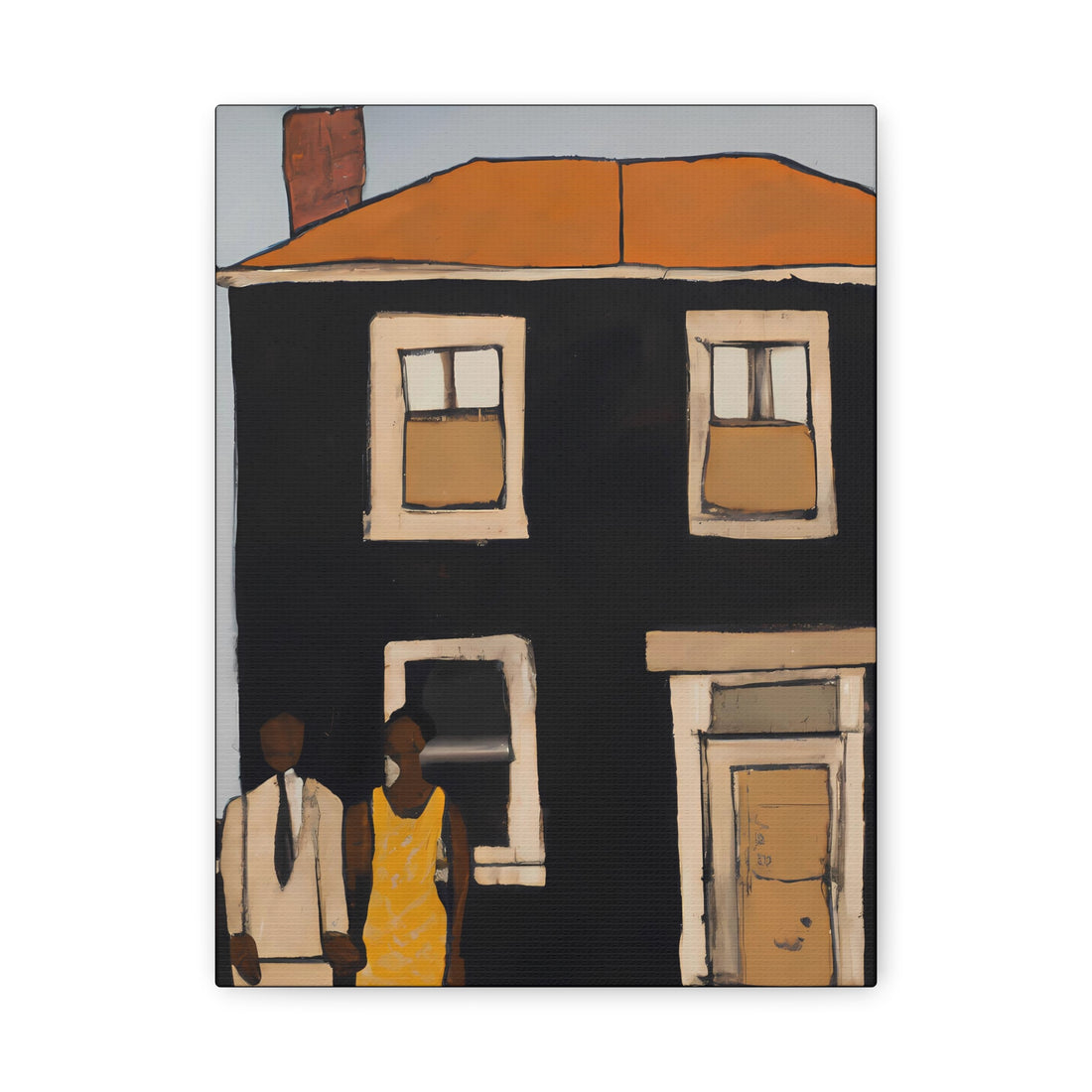 Family Home Folk Art Series, CANVAS wall art