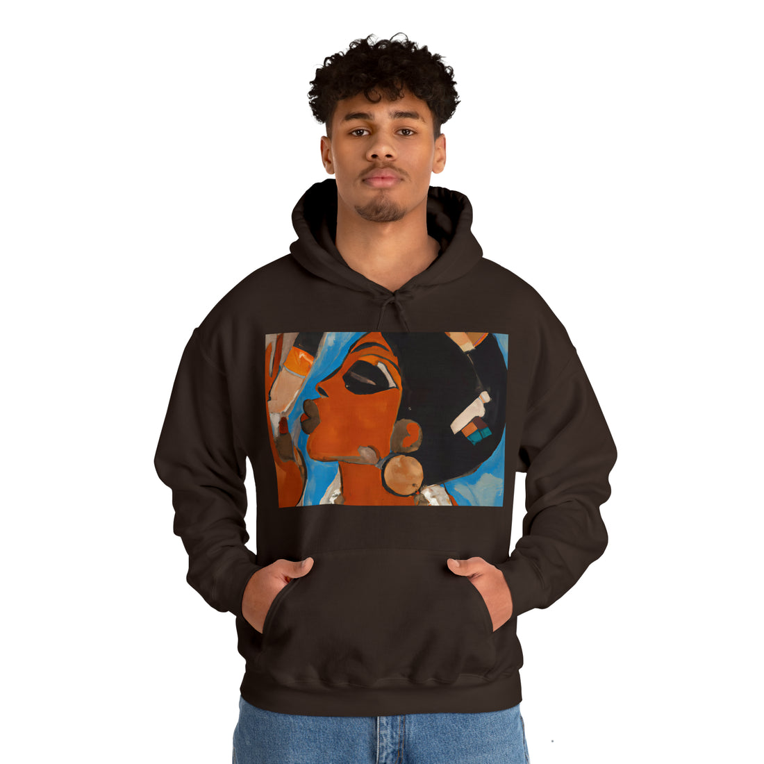 Egyptian Beauty, Unisex Heavy Hooded Sweatshirt