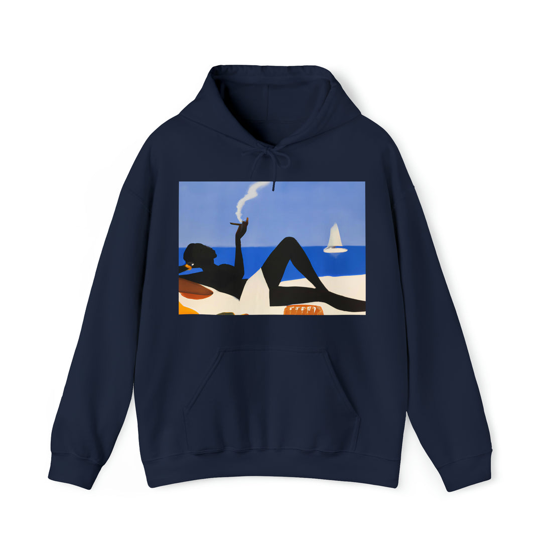Ebony Beauty, Unisex Heavy Hooded Sweatshirt