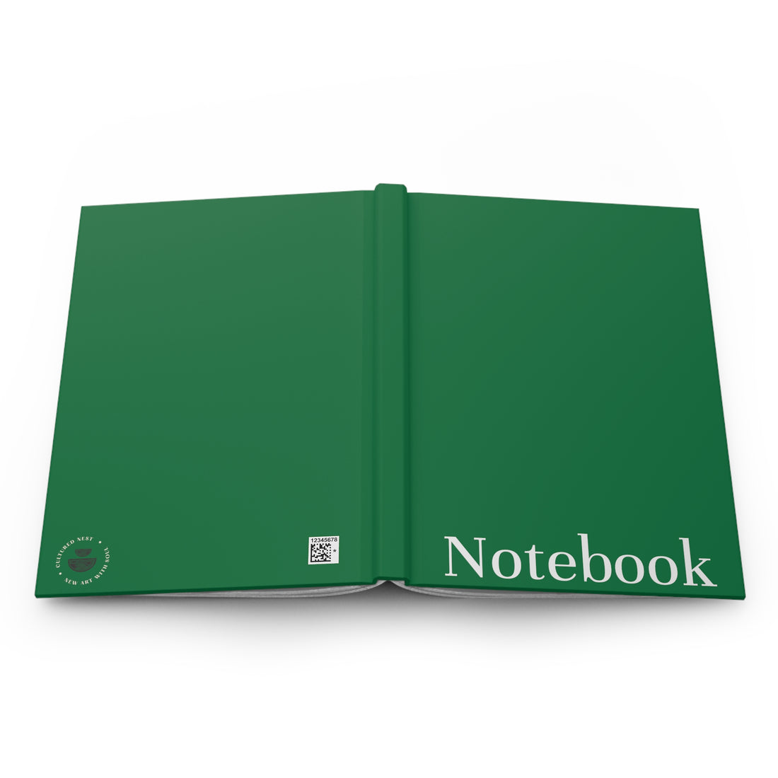 Emerald Green Notebook, Matte Hardcover Journal