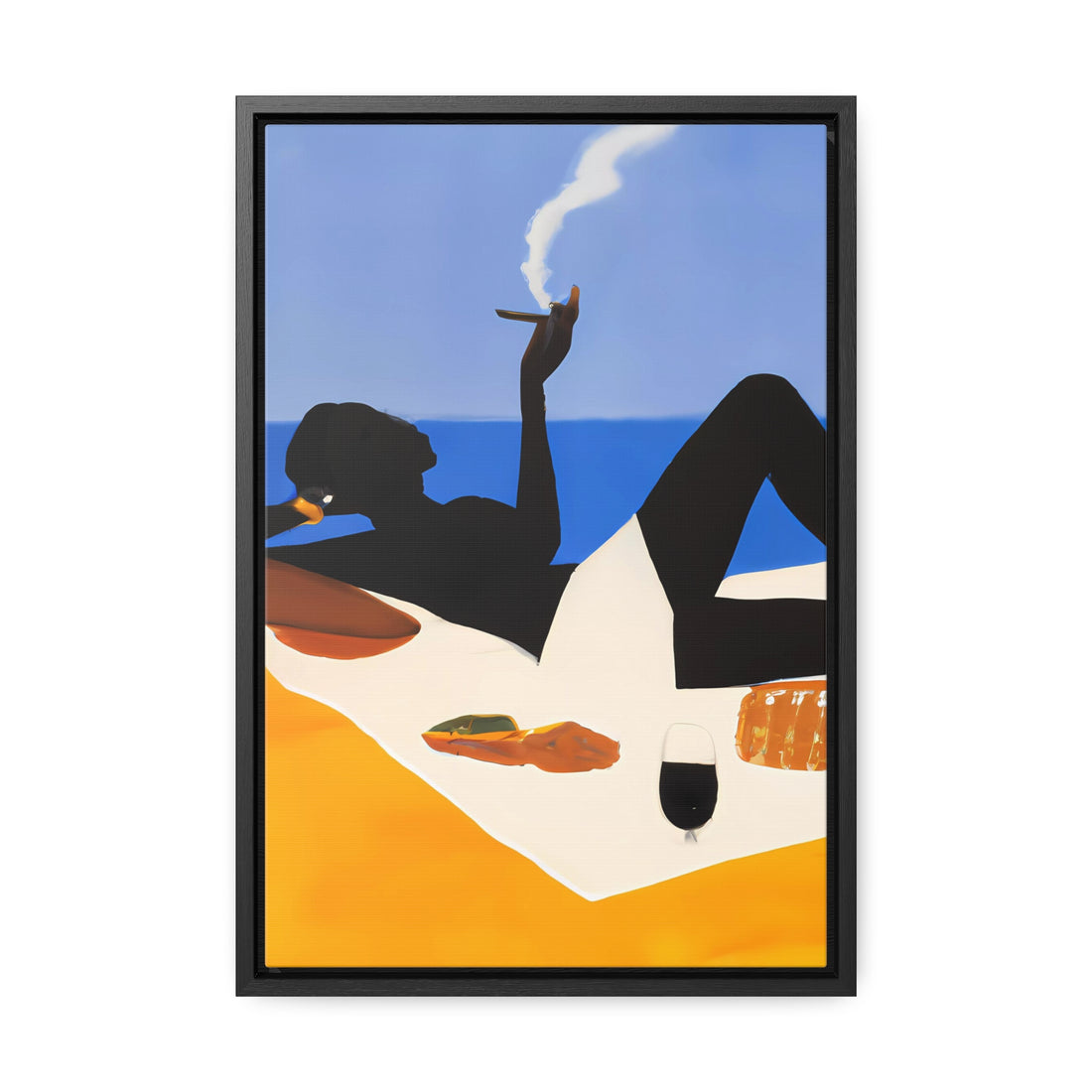Ebony Lady, Lounge Series | Framed Canvas Art
