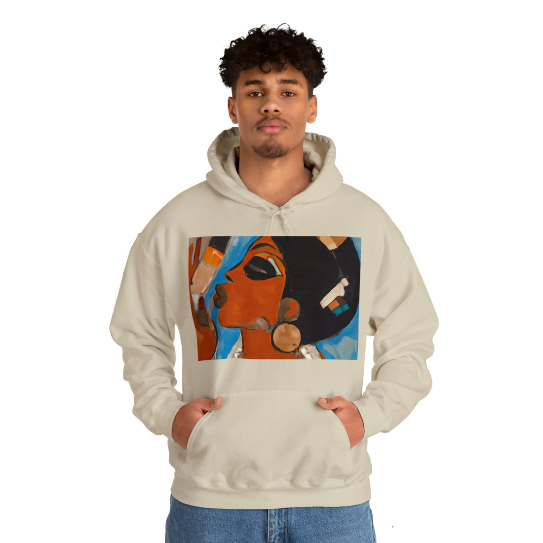 Egyptian Beauty, Unisex Heavy Hooded Sweatshirt