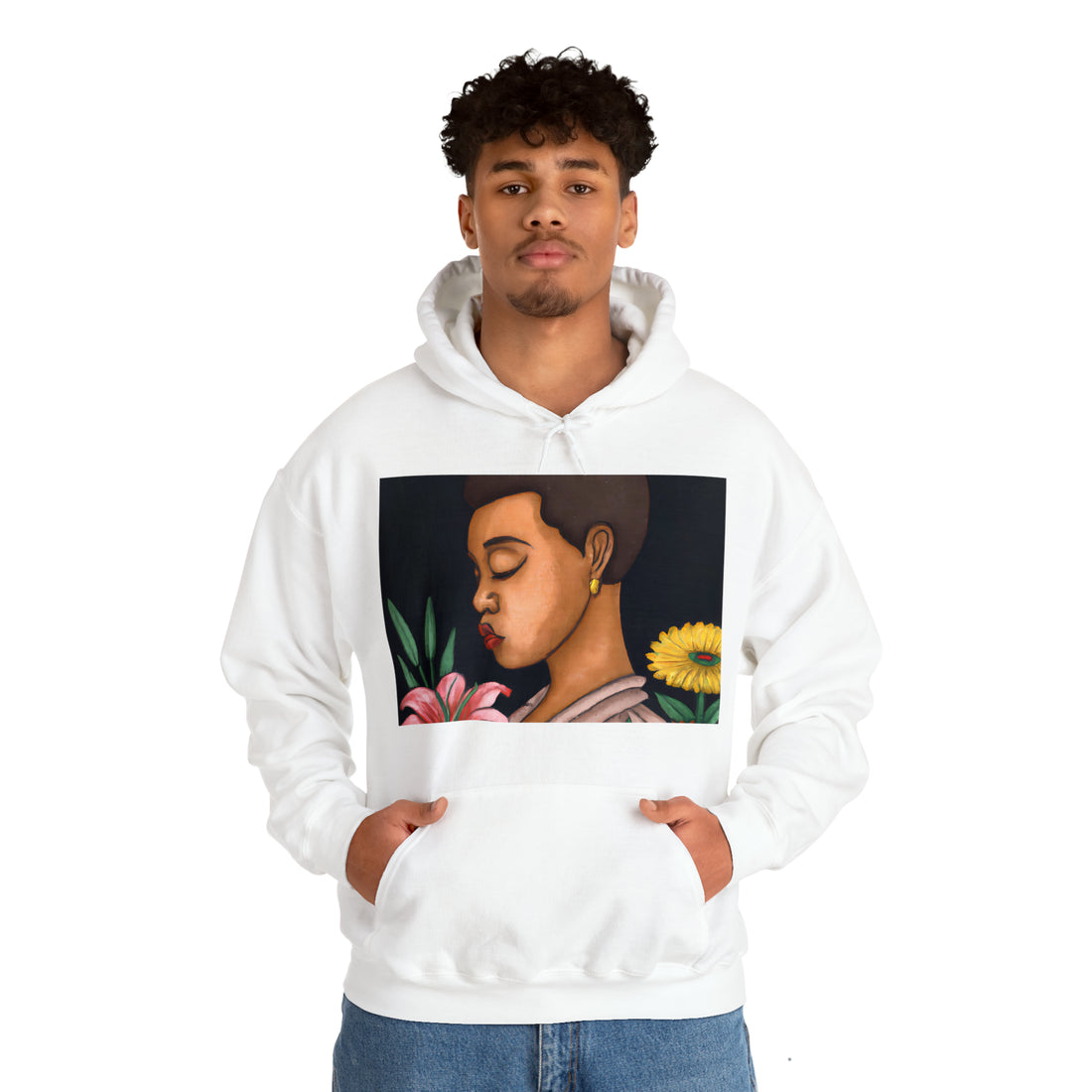 Afro Beauty, Unisex Heavy Hooded Sweatshirt