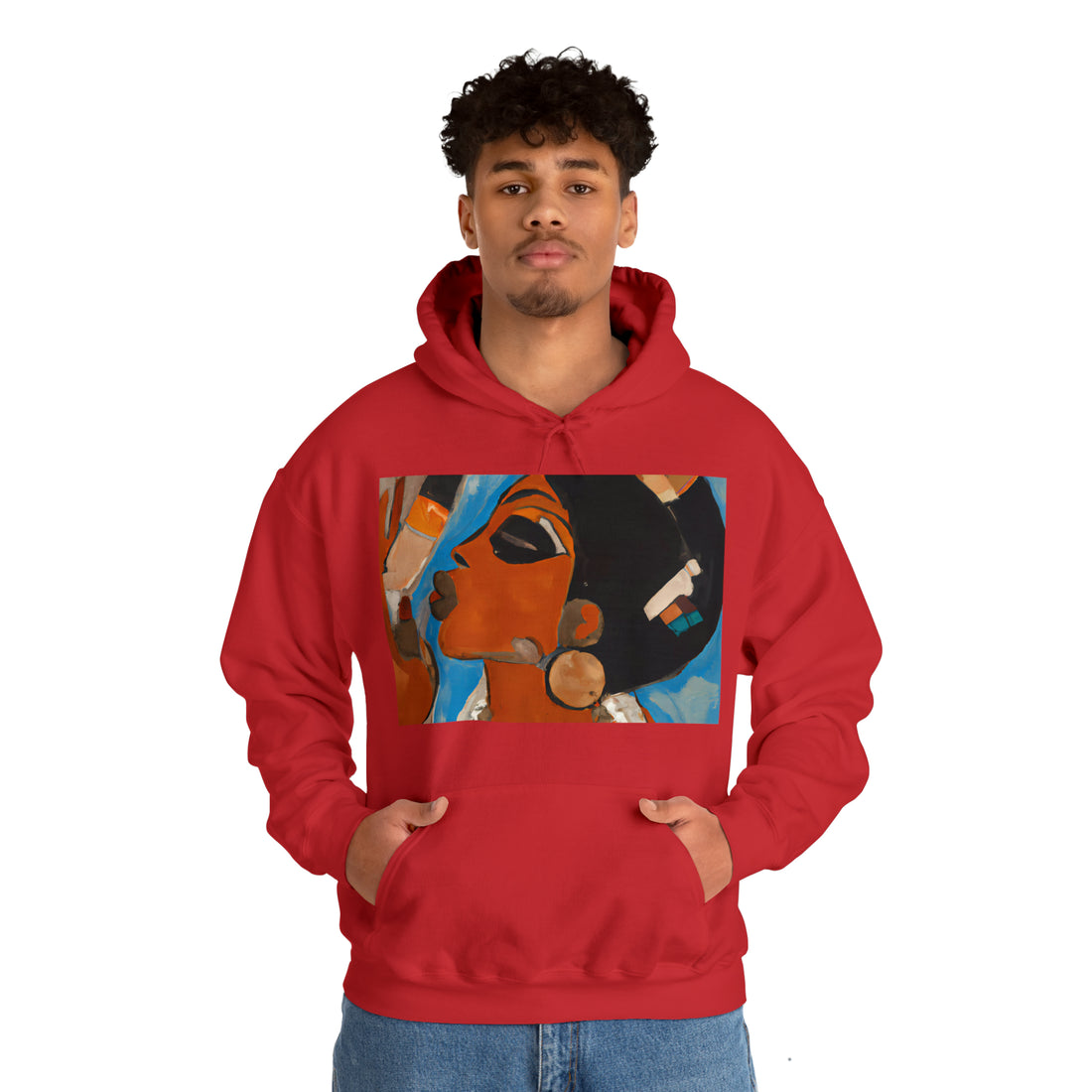 Egyptian Beauty, Unisex Heavy Hooded Sweatshirt
