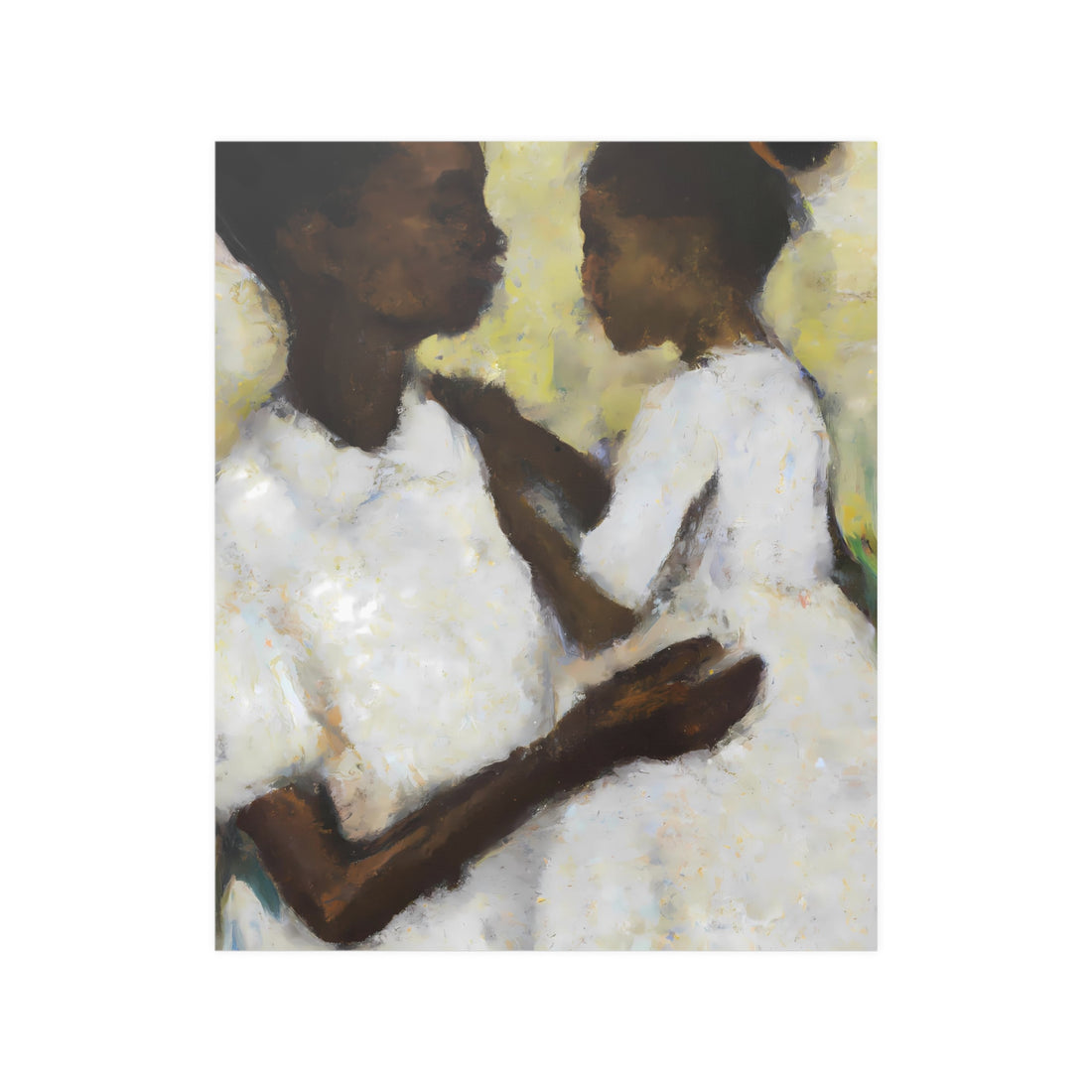 Ivory Mother Black Art Wall Poster