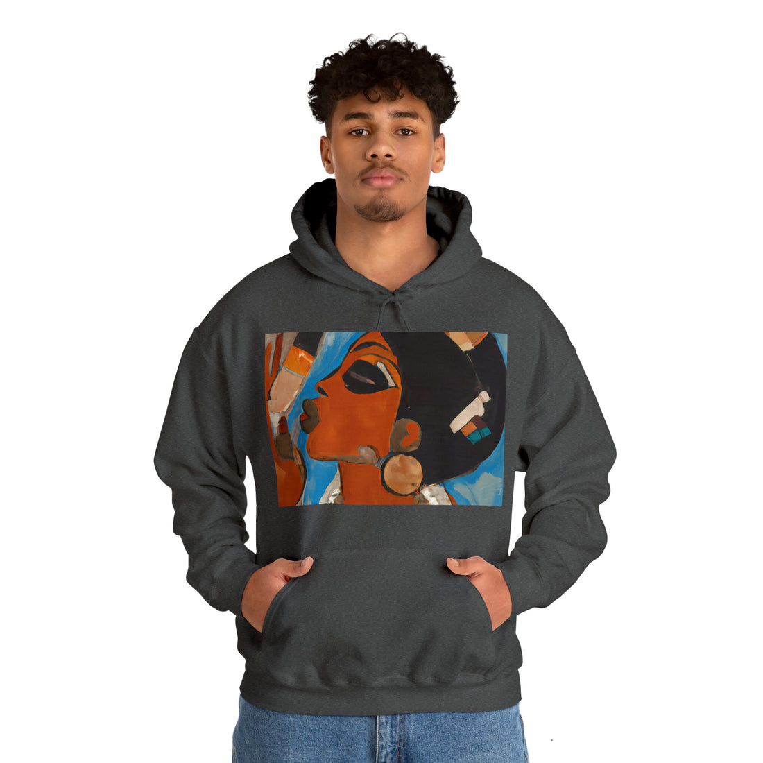 Egyptian Beauty, Unisex Heavy Hooded Sweatshirt