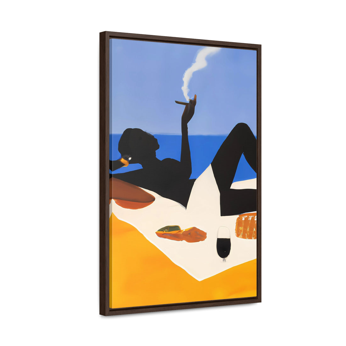Ebony Lady, Lounge Series | Framed Canvas Art