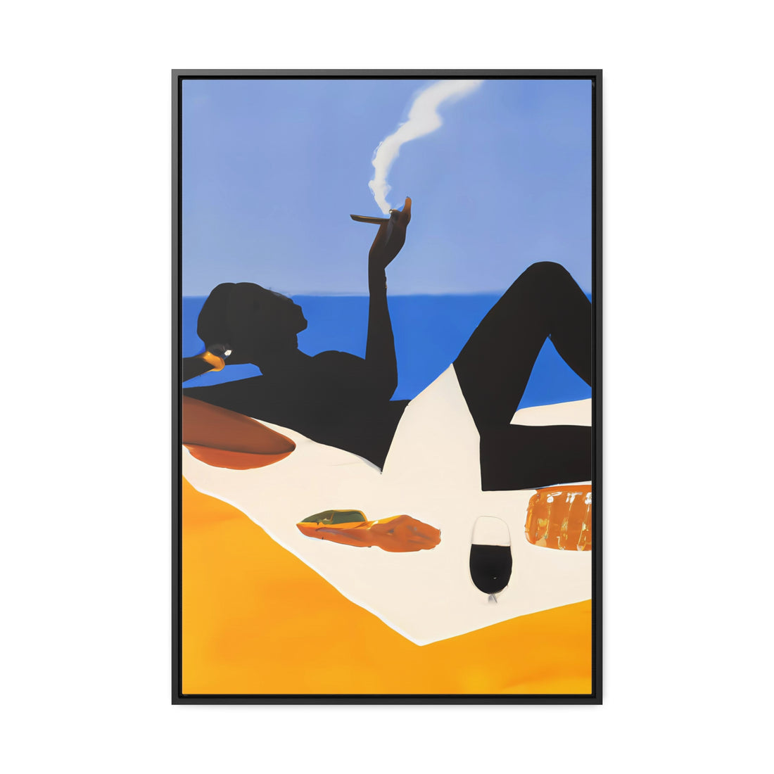 Ebony Lady, Lounge Series | Framed Canvas Art