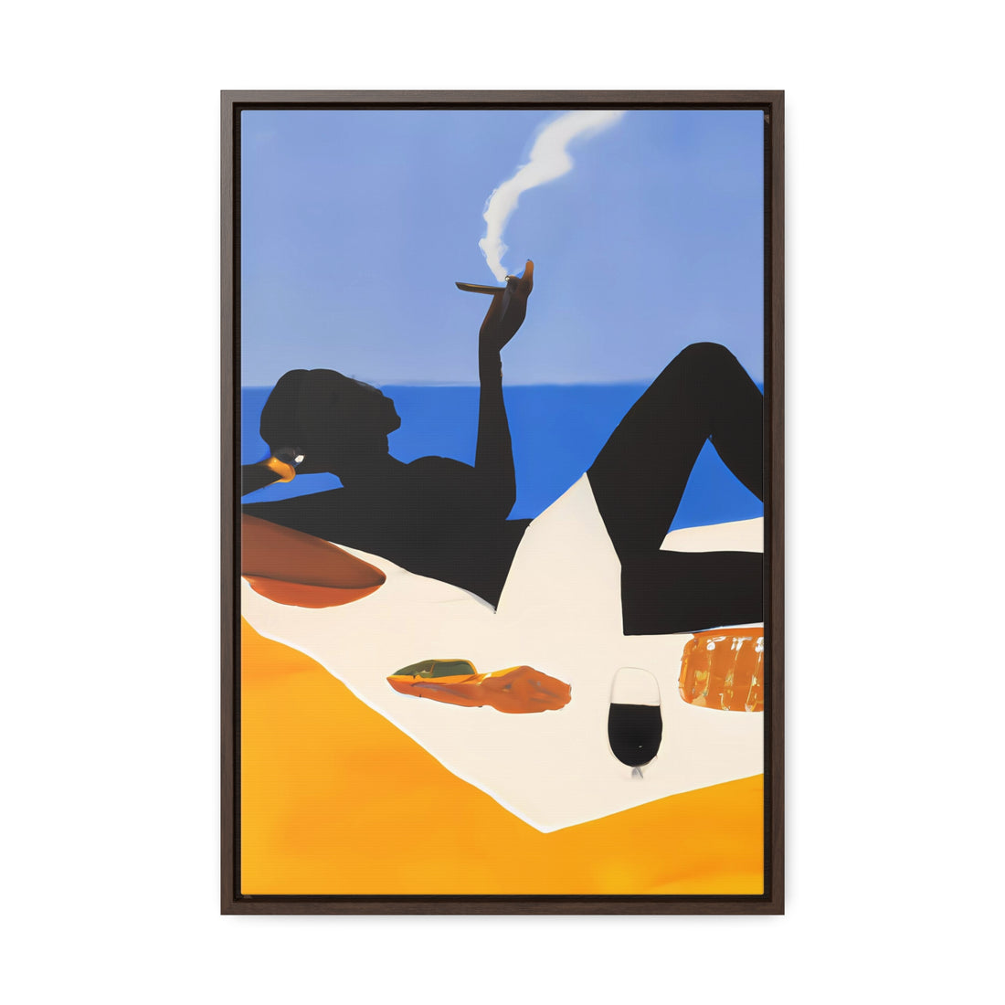 Ebony Lady, Lounge Series | Framed Canvas Art