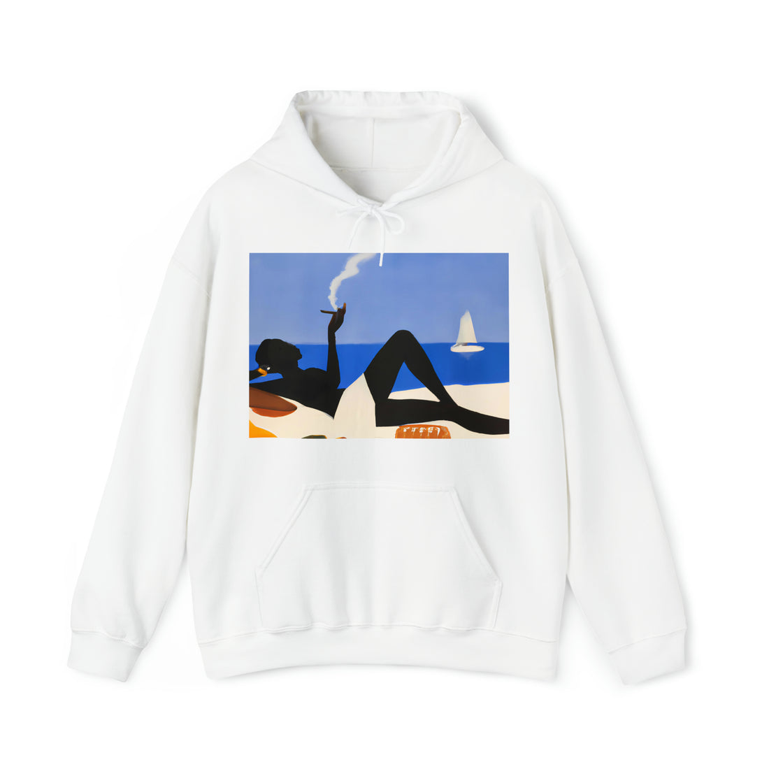 Ebony Beauty, Unisex Heavy Hooded Sweatshirt