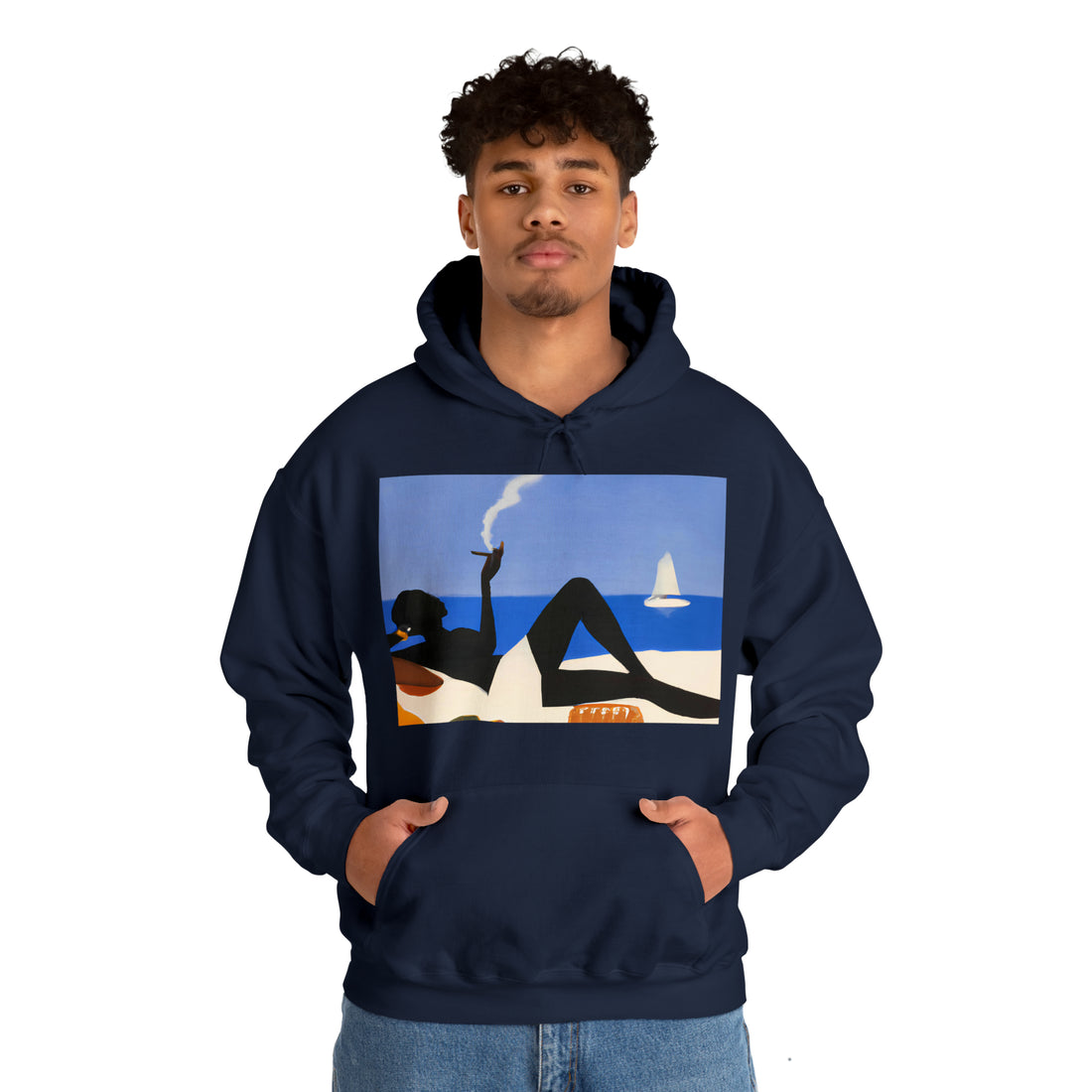 Ebony Beauty, Unisex Heavy Hooded Sweatshirt