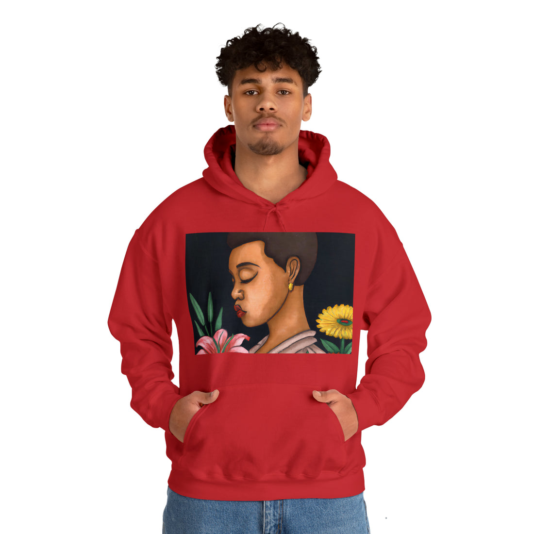 Afro Beauty, Unisex Heavy Hooded Sweatshirt