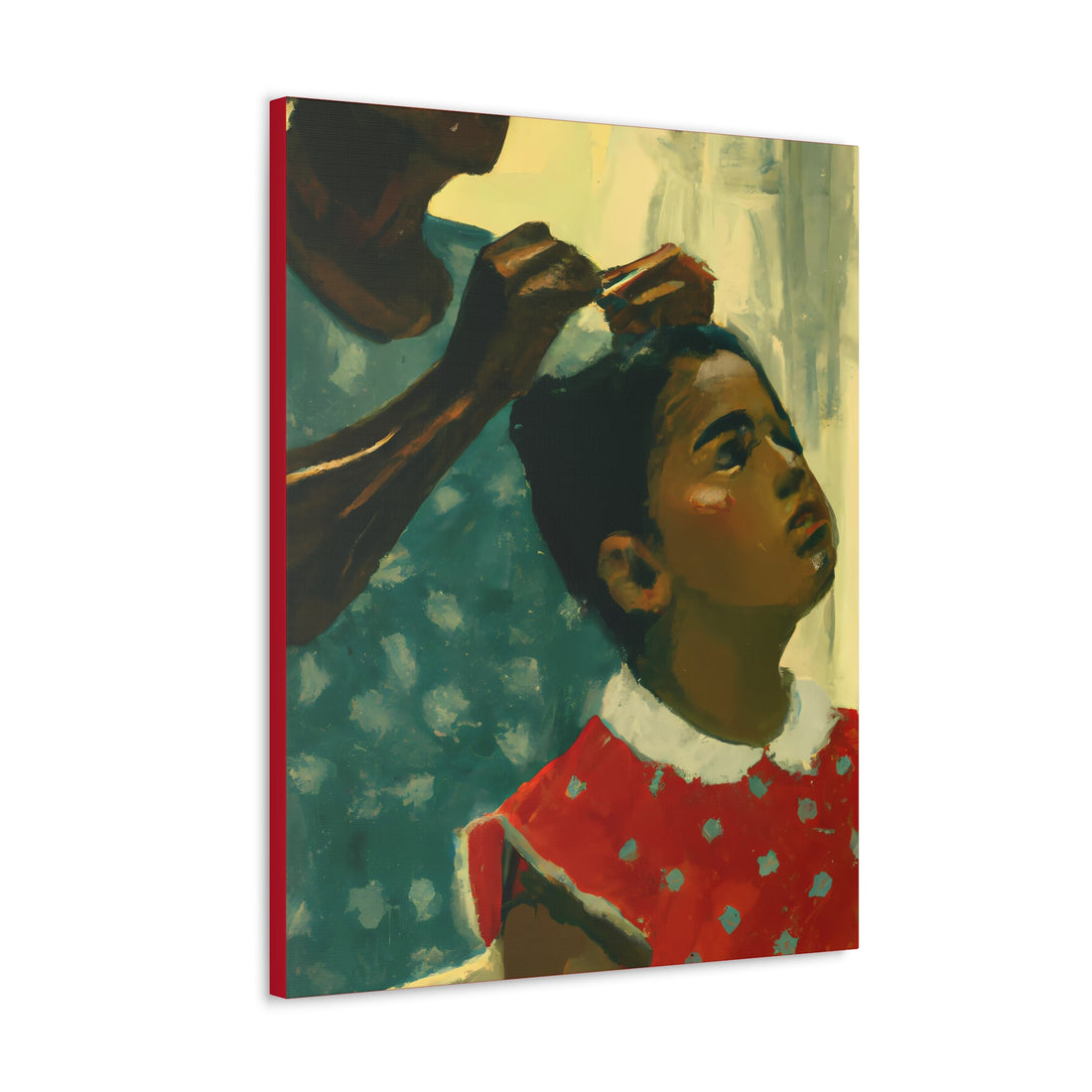 Hair Days 2, Canvas Wall Art Daughter Series