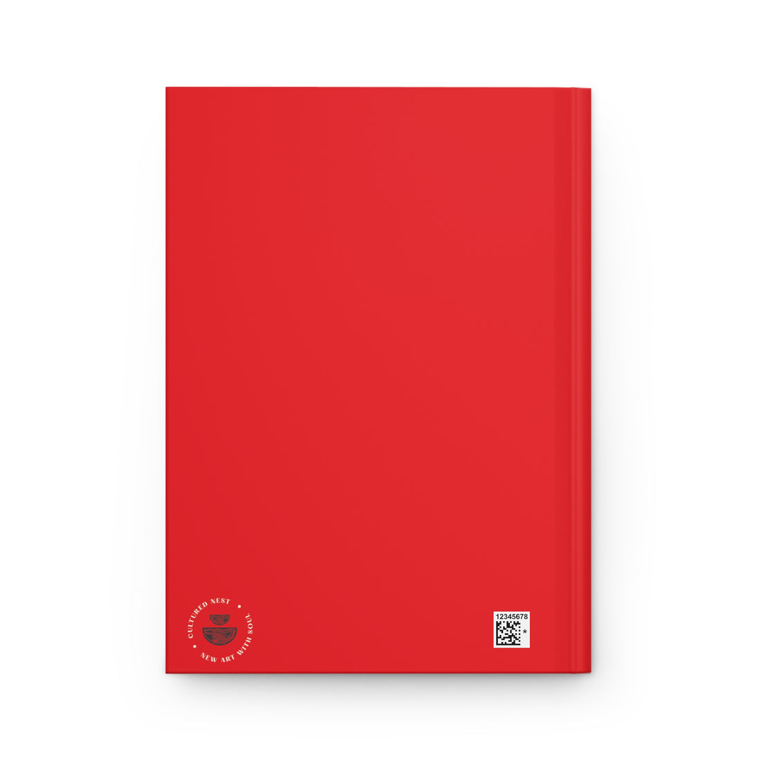 Red and Gold Notebook, Matte Hardcover Journal
