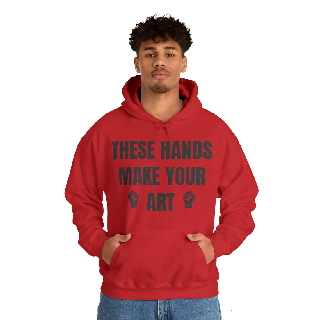 These Hands Artist Hoodie, Unisex Heavy Hooded Sweatshirt