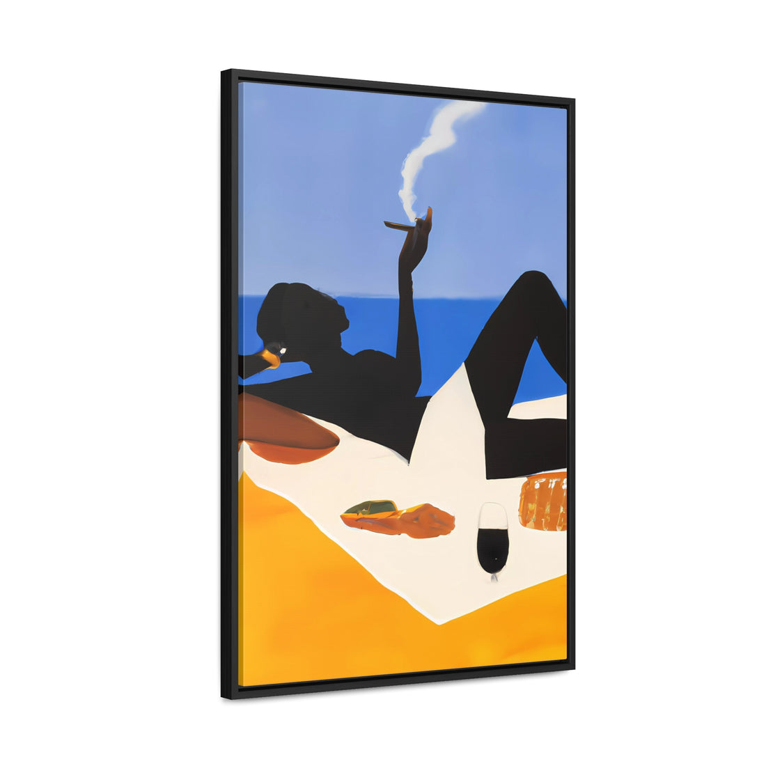 Ebony Lady, Lounge Series | Framed Canvas Art