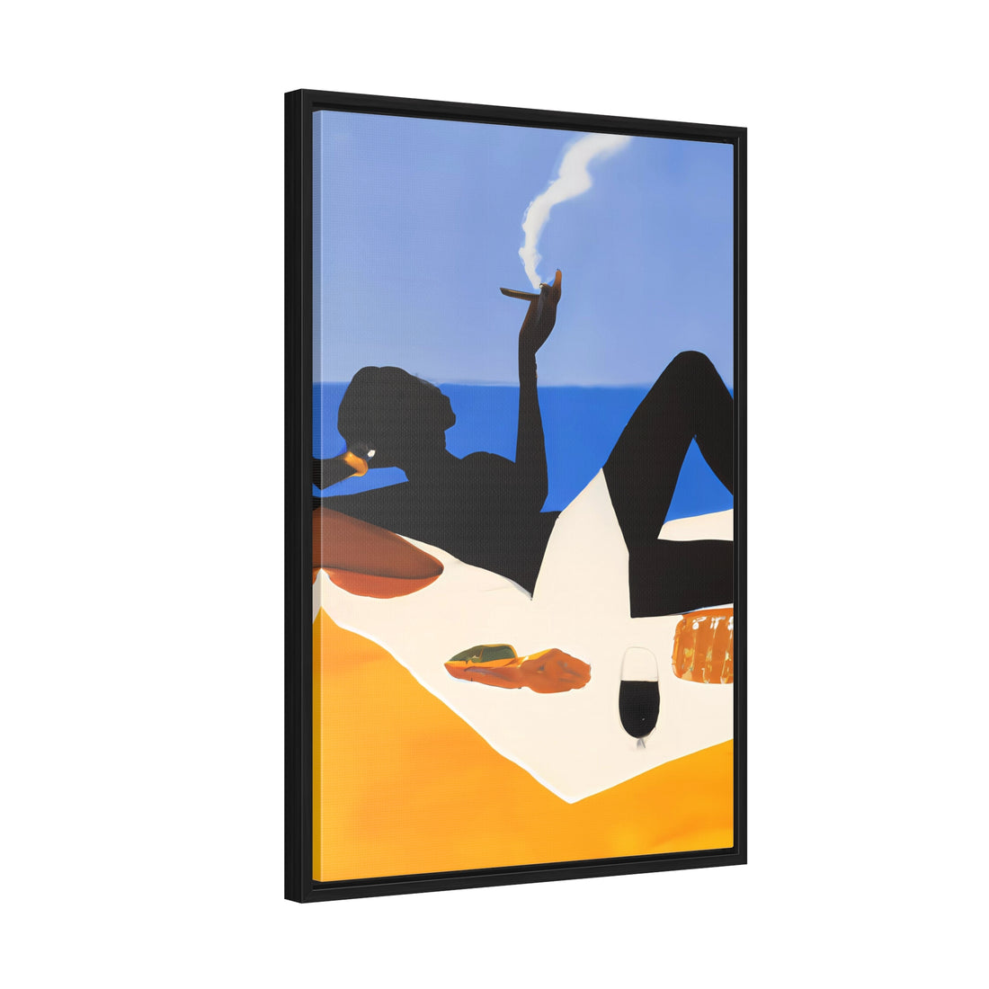 Ebony Lady, Lounge Series | Framed Canvas Art