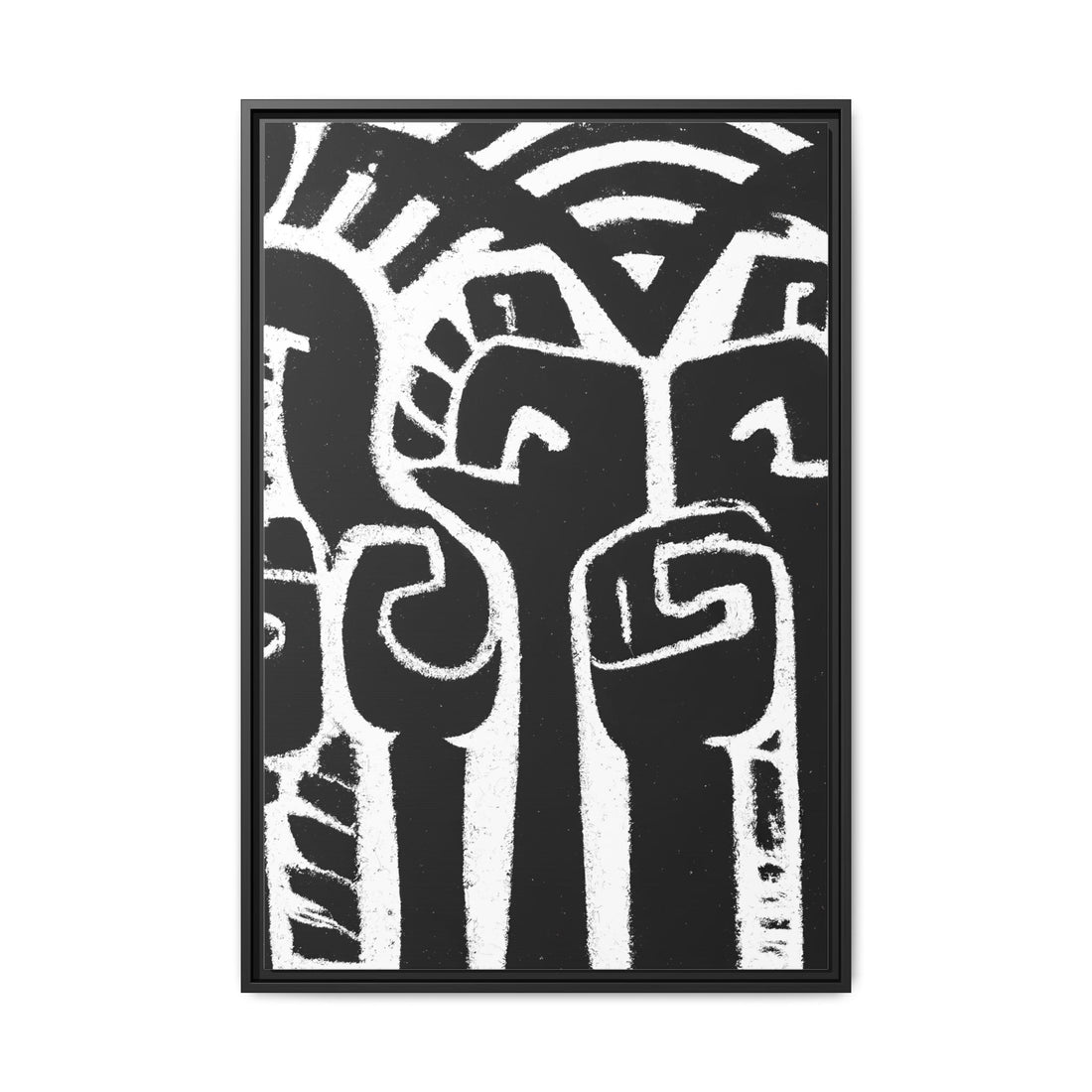 Hands Up 4, Abstract Series | Framed Canvas Wall Art