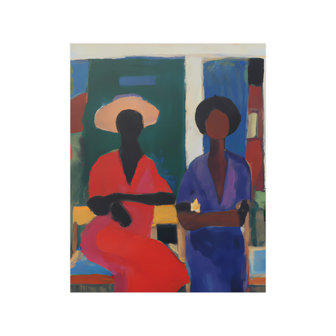 Red Friend Wall Art Poster