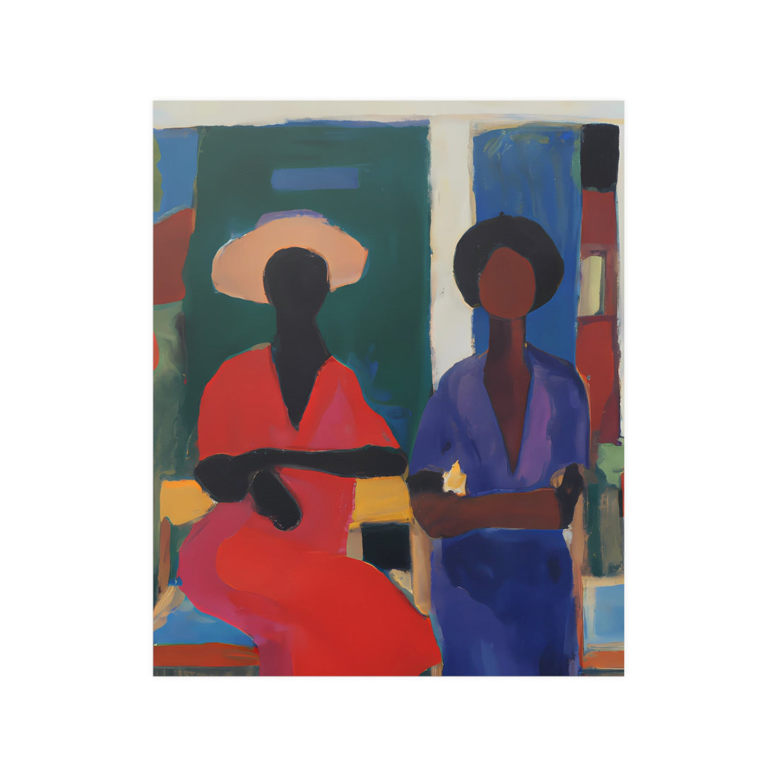 Red Friend Wall Art Poster