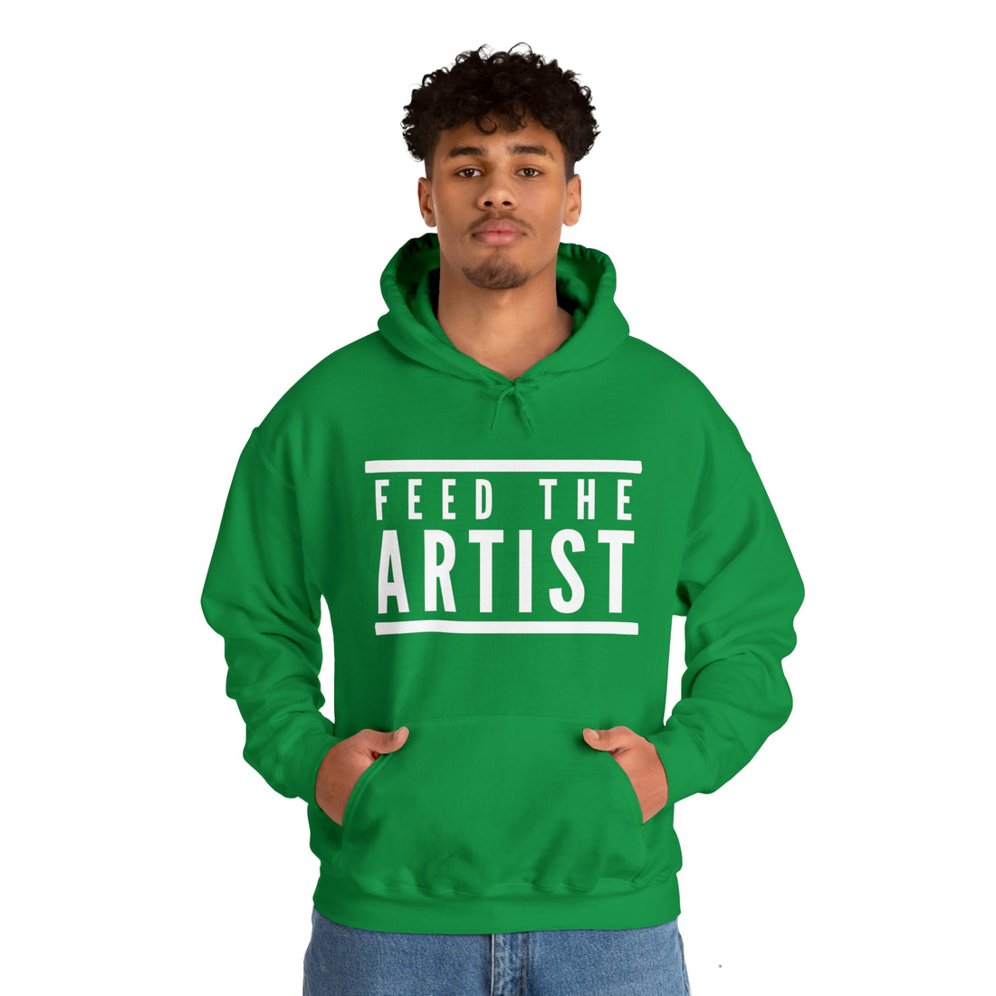 Feed the Artist Hoodie, Unisex Heavy Hooded Sweatshirt