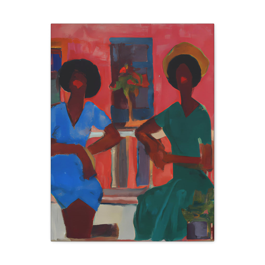 Green Friend Lounge Series, Canvas Wall Art