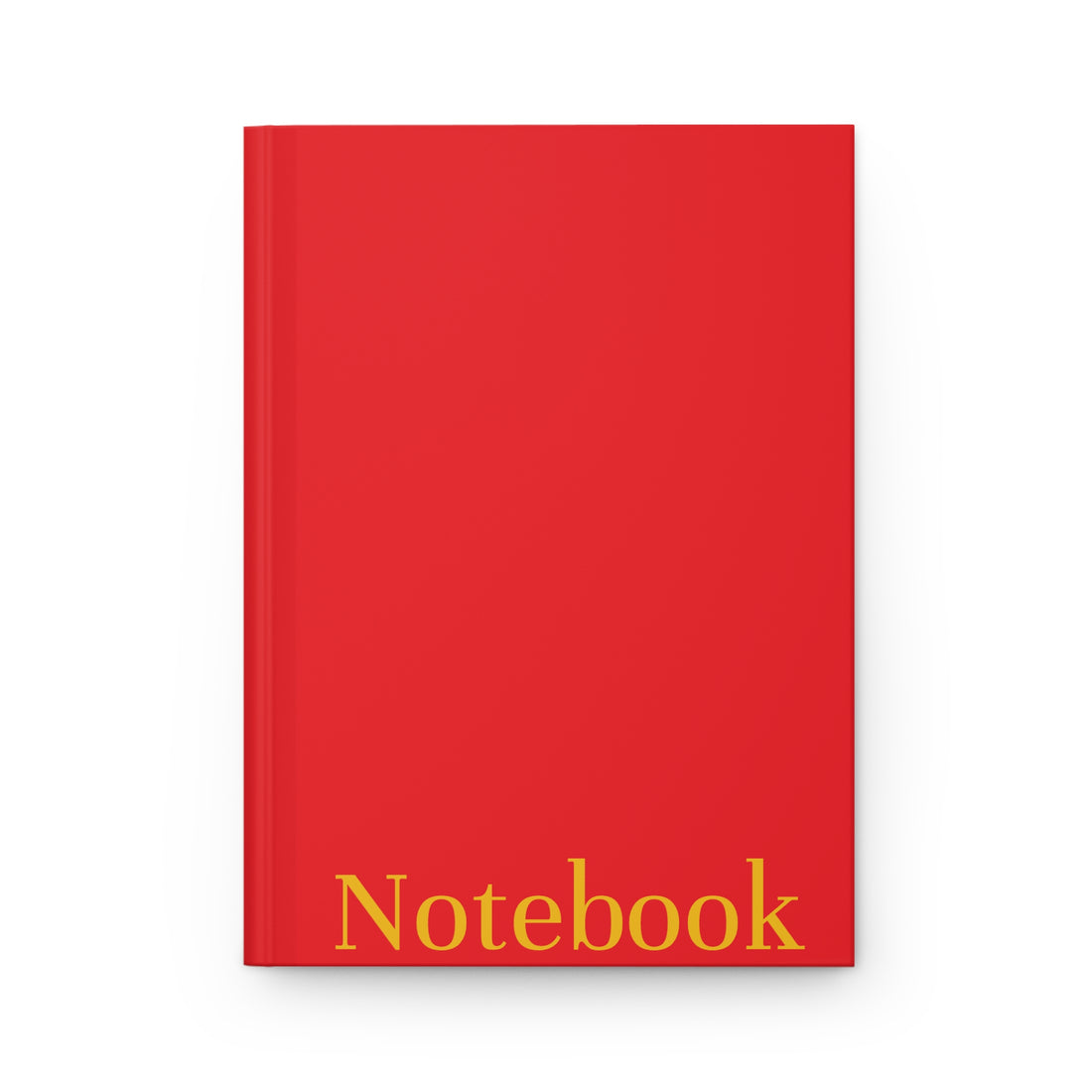 Red and Gold Notebook, Matte Hardcover Journal