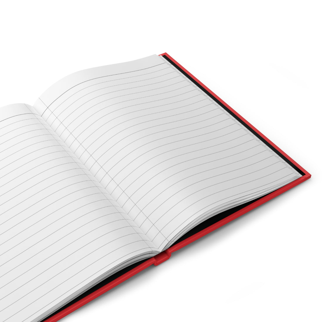 Red and Gold Notebook, Matte Hardcover Journal