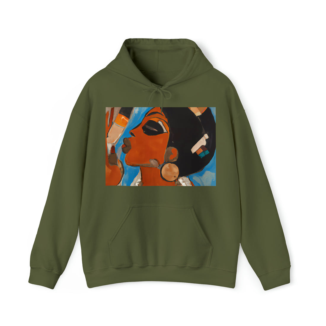Egyptian Beauty, Unisex Heavy Hooded Sweatshirt