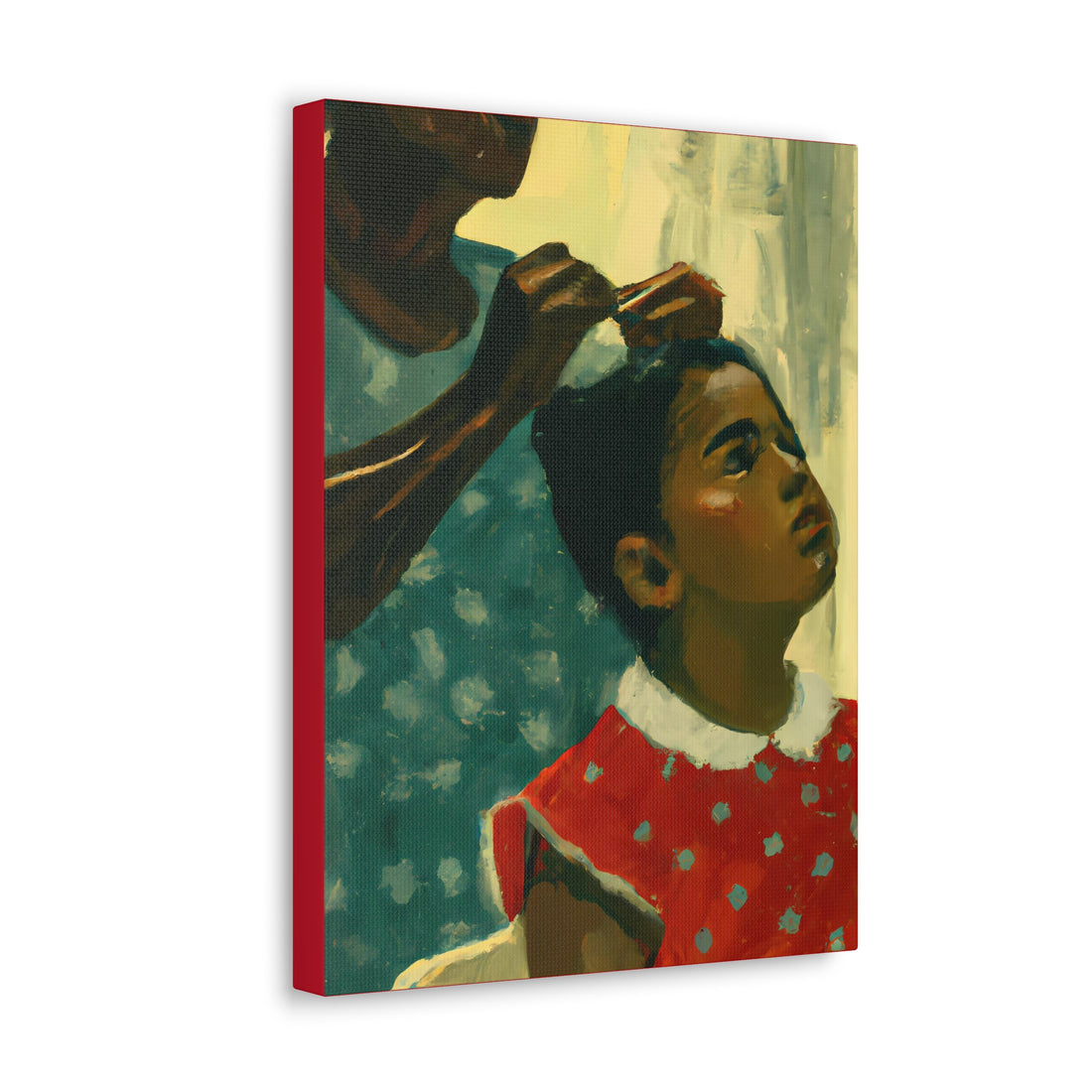 Hair Days 2, Canvas Wall Art Daughter Series