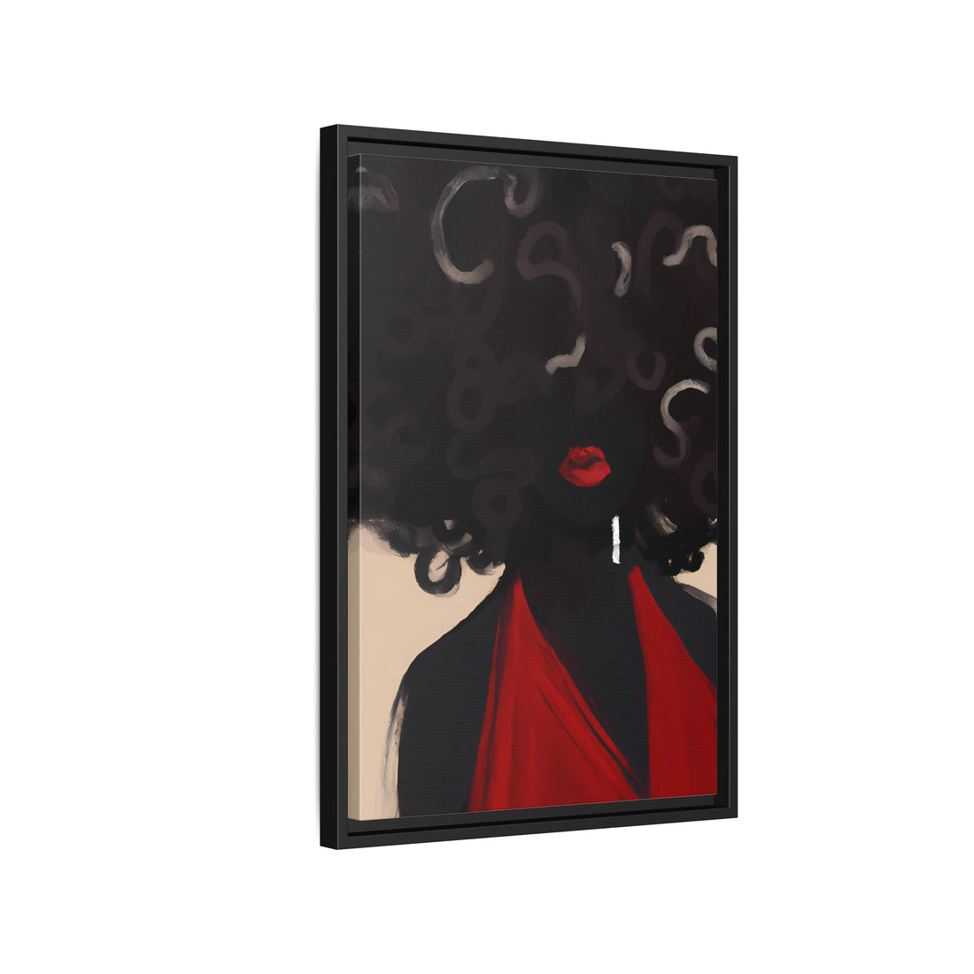 Afro Diva, Black Beauty Series | Framed Canvas Wall Art