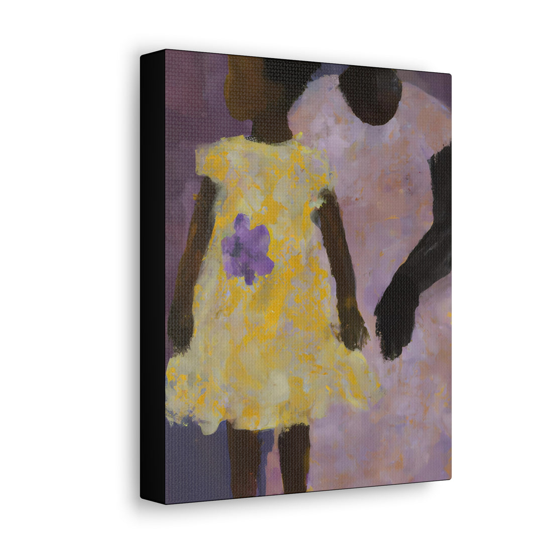 Yellow Mother, Daughter Series Canvas Wall Art