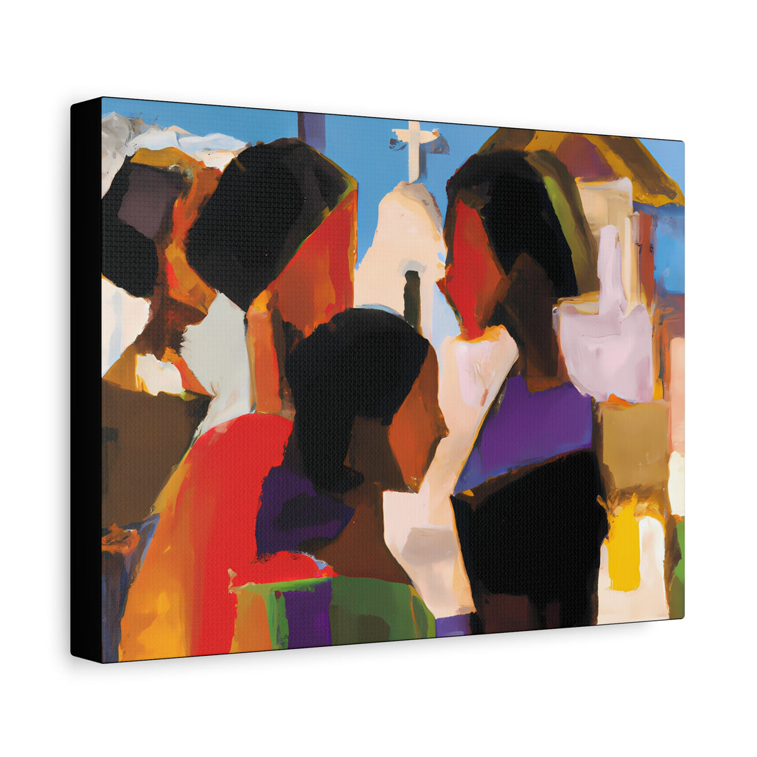 Stained Glass 1, Over the Sofa | Horizontal CANVAS Art