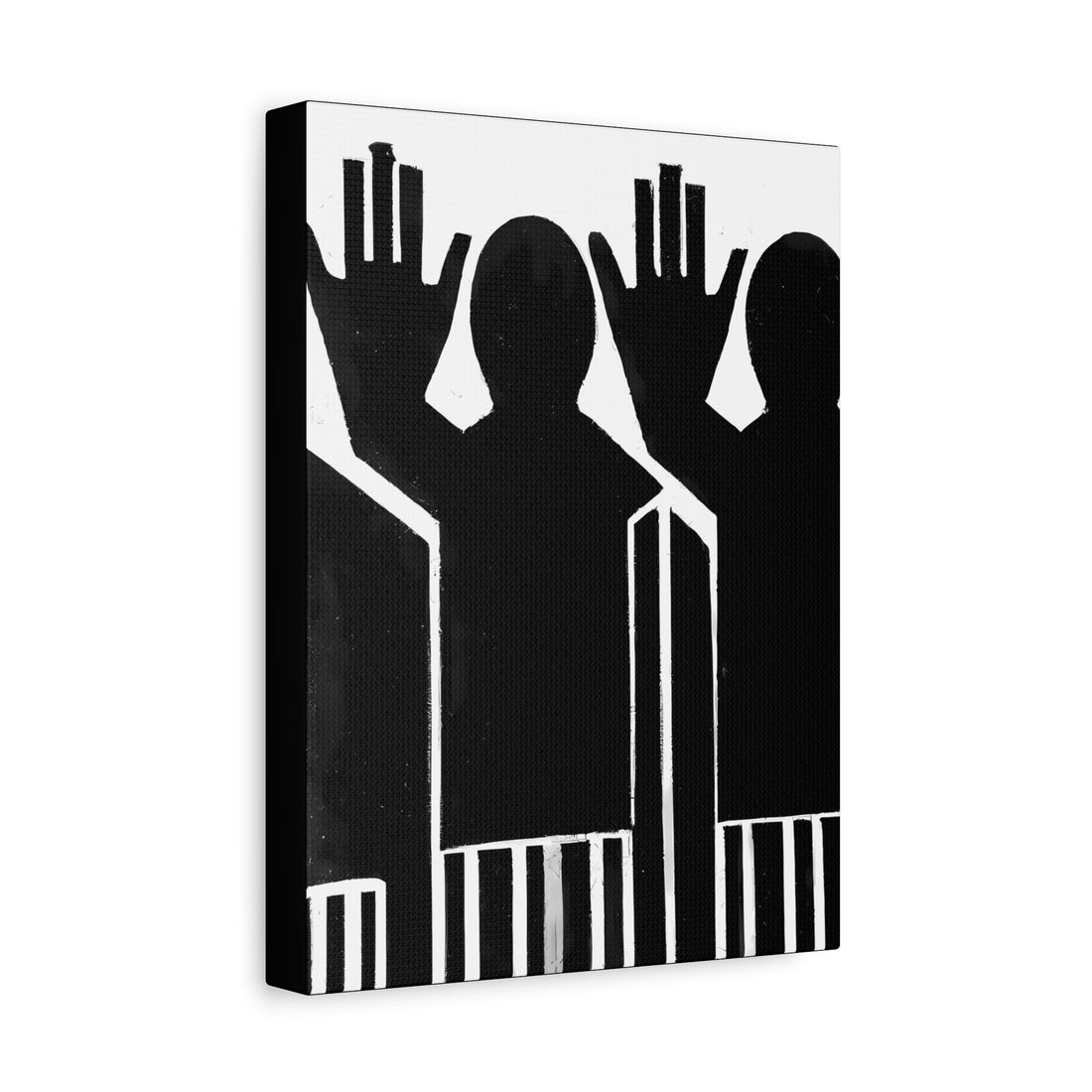 Hands Up 3, Contrast Series | Canvas Wall Art
