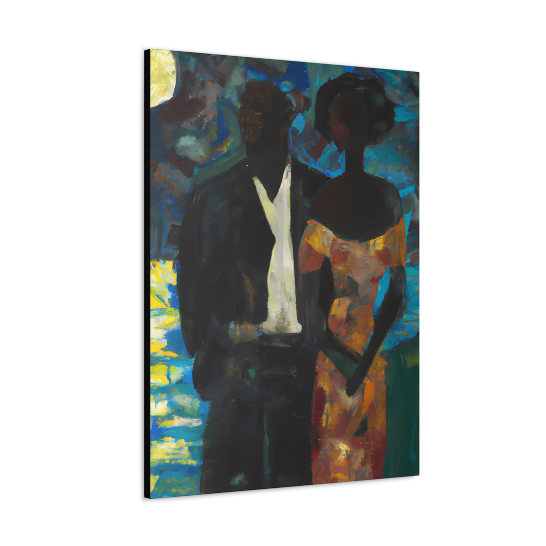 MoonLight, Black Love Series | CANVAS Gallery Wrap