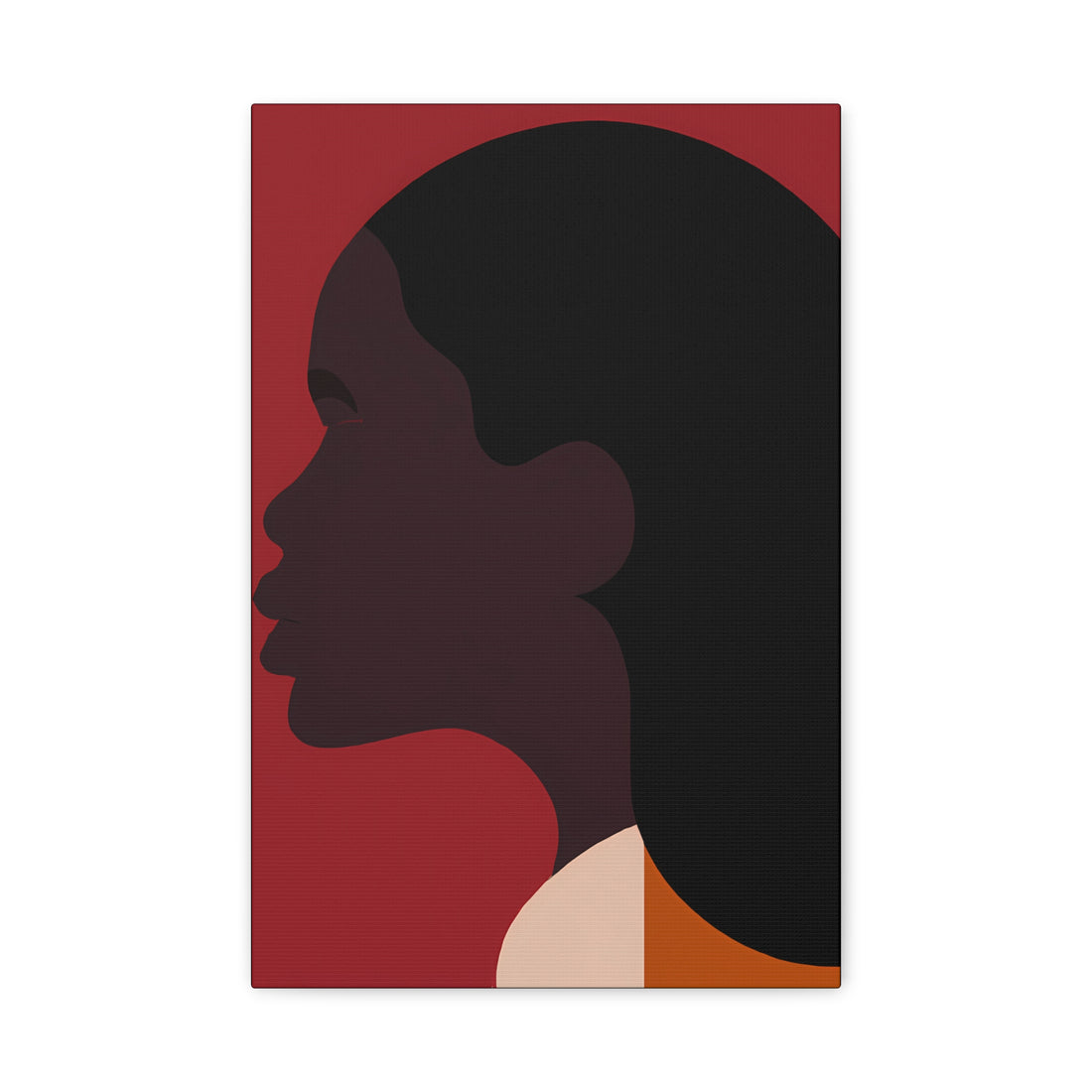 The Press Out, Black Hair Art Series | Canvas Wall Art