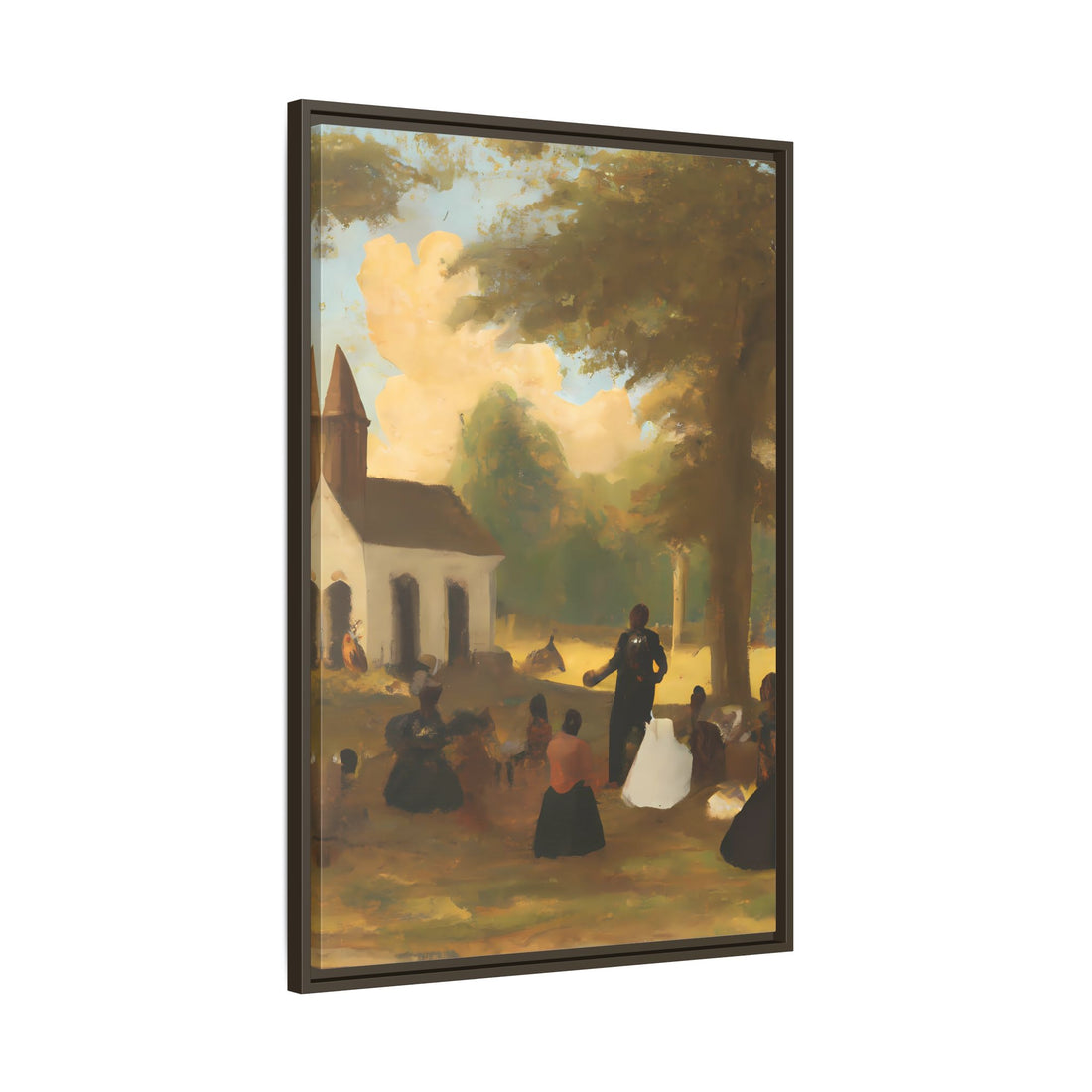 The Gathering, Vintage Series | Framed Canvas Wall Art
