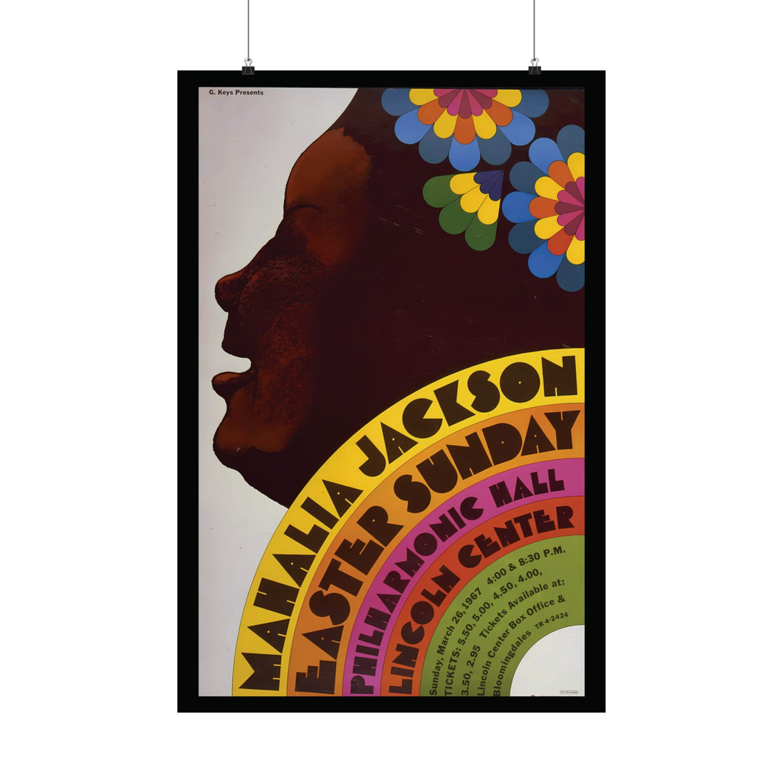 Mahalia Jackson Vintage Print, Restored Giclee Art Poster