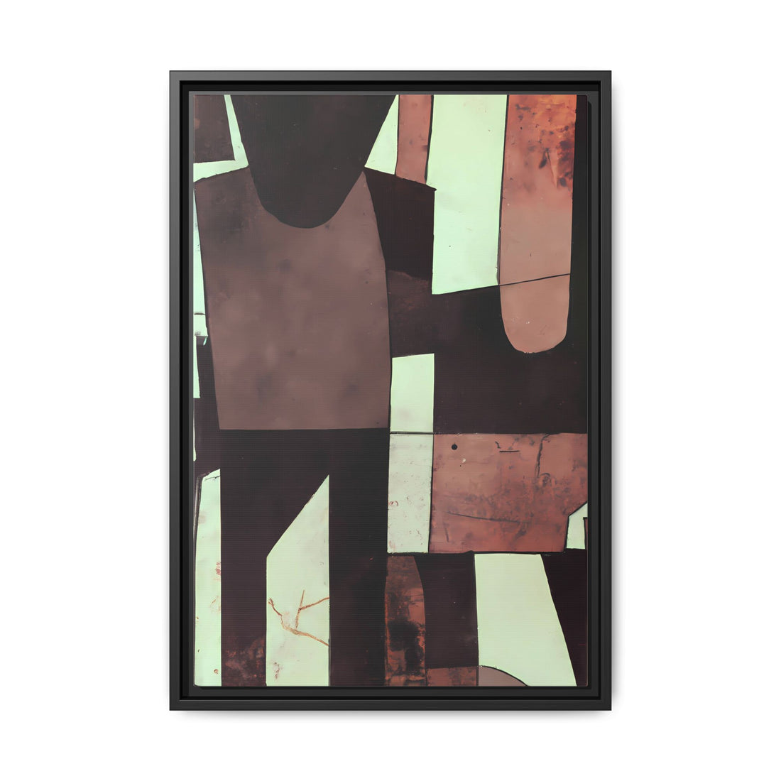 Partnership, Fluid Series | Framed Canvas Wall Art
