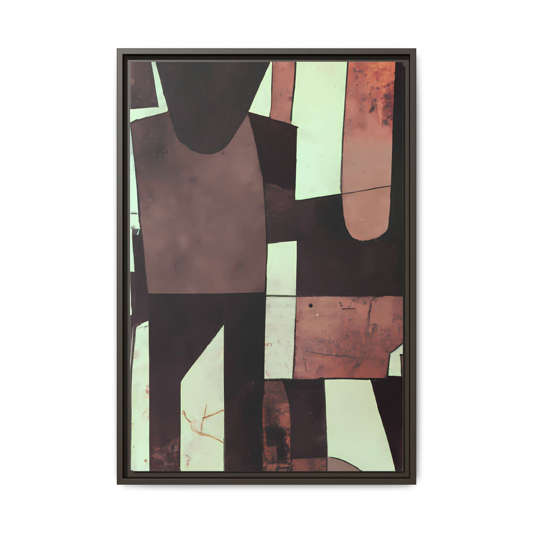 Partnership, Fluid Series | Framed Canvas Wall Art