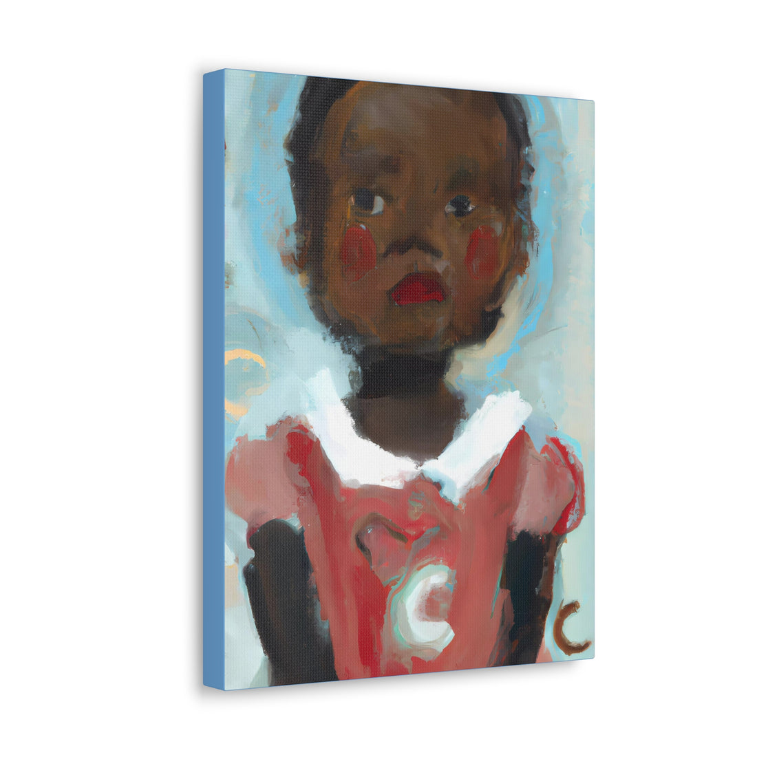 Girl with ABC, Canvas Wall Art Daughters Series