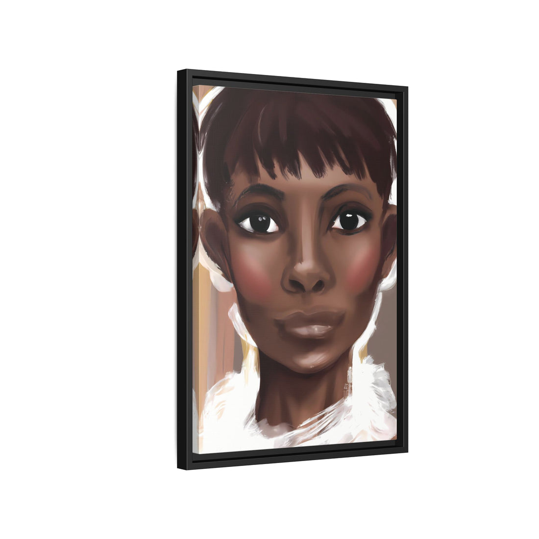 Pixie Diva, Black Beauty Series | Framed Canvas Wall Art
