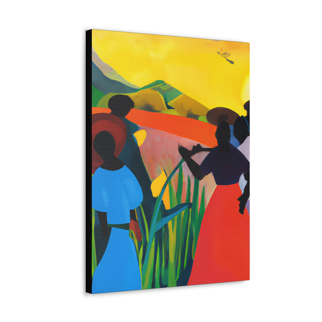 Lady in Blue Land Series | Canvas Wall Art